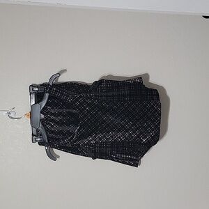 Falda Y Blusa  de tirantes para niña color  negro con dorado nuevo